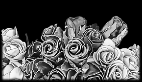 Розы низ - картинки для гравировки